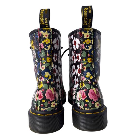 Dr. Martens 1460 Boots Pascal Floral Mash Up Y2K Womens US 8 Leather Lace Up - Picture 7 of 13